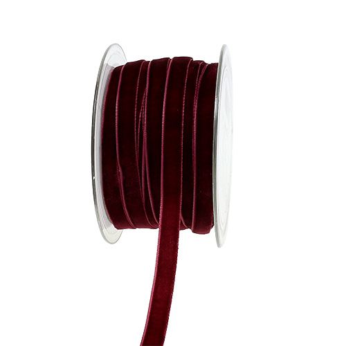 Cinta decorativa Terciopelo Burdeos 10mm 20m