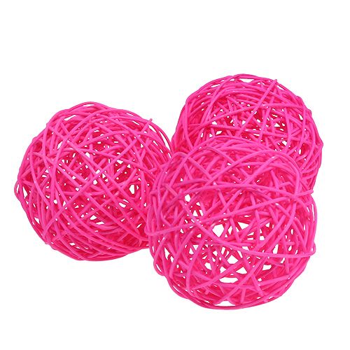 Floristik24 Decoball Rosa 10cm 6pcs