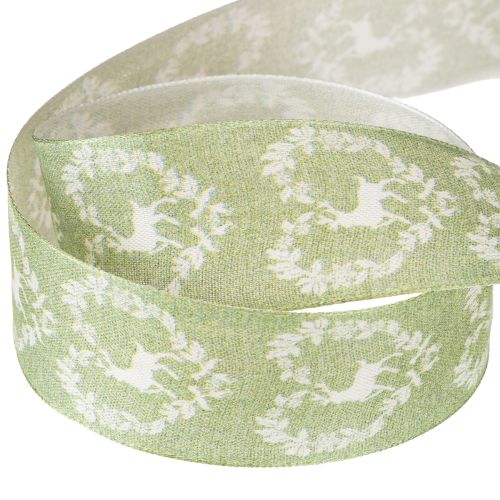 Artículo Cinta decorativa ciervo verde 40mm 20m