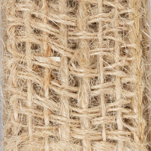 Artículo Cinta decorativa de yute, natural, 25 mm; cinta de yute; cinta rústica para regalos, 10 m