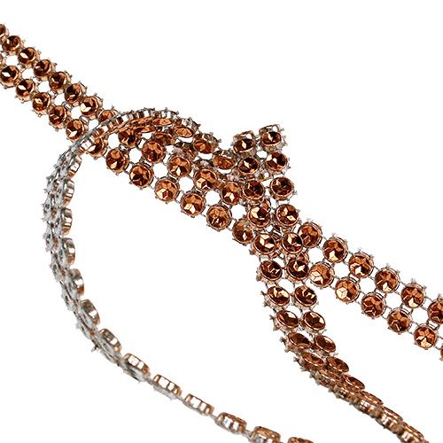 Floristik24 Cinta decorativa cobre brillante 10mm 4m