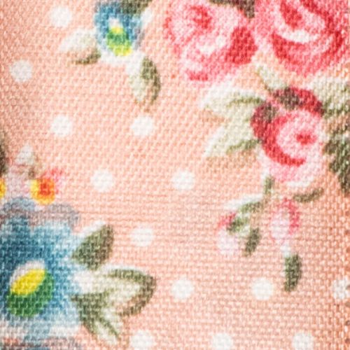 Artículo Cinta de regalo con estampado floral para regalos y manualidades divertidos, 2,5 cm de ancho, 15 m de largo