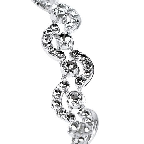 Cinta decorativa plateada brillante 10mm 9m | Floristik24.es