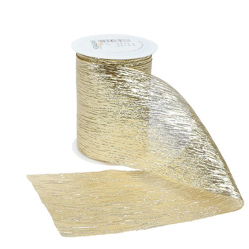 Floristik24 Cinta decorativa cinta de mesa oro 10cm 8m