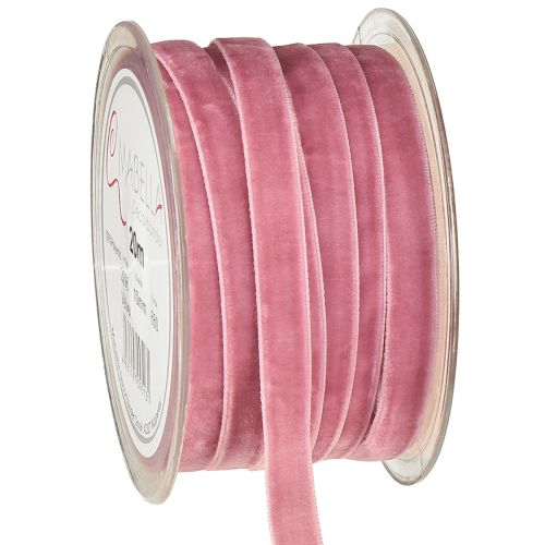 Artículo Cinta decorativa terciopelo morado claro 10mm 20m