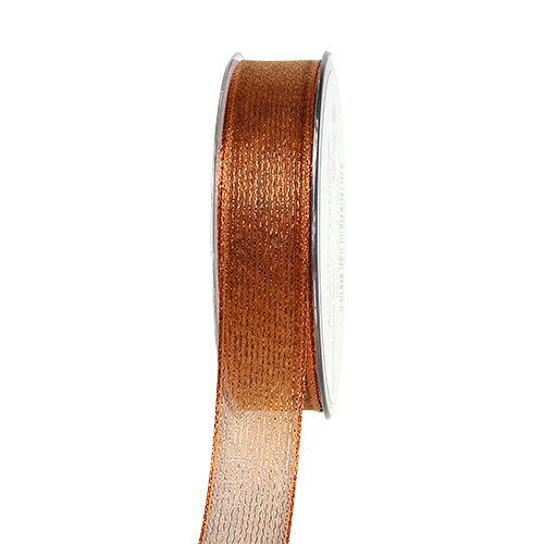 Cinta de regalo para la decoración con Lurexstreifen cobre 25mm 20m comprar | Floristik24.es