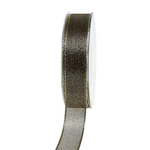 Cinta decorativa con rayas de lurex negro 25mm 20m comprar | Floristik24.es