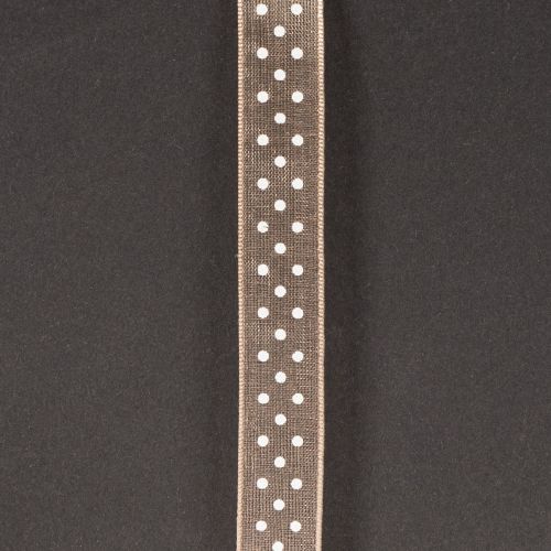 Artículo Cinta de regalo con lunares para decoraciones de boda elegantes y embalajes creativos, 1,5 cm de ancho, 20 m de largo