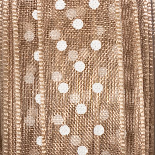 Artículo Cinta de regalo con lunares para decoraciones de boda elegantes y embalajes creativos, 1,5 cm de ancho, 20 m de largo