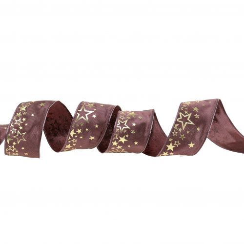 Artículo Cinta decorativa con estampado de estrellas 40mm 25m
