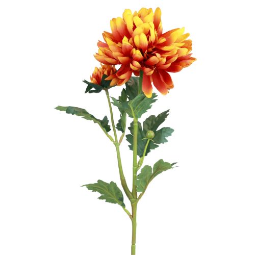 Floristik24 Flores artificiales decoración dalias flores artificiales naranja 62cm