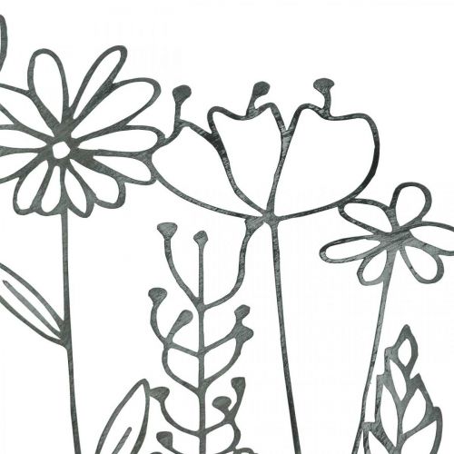 Floristik24 Expositor metal decoración mesa decoración flor prado 37×5×27,5cm