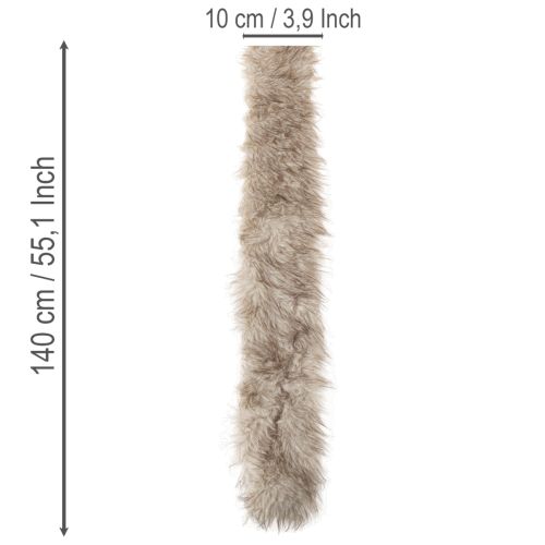 Cinta de piel sintética, cinta decorativa, larga, suave, 10x140cm, 3 piezas | Floristik24.es