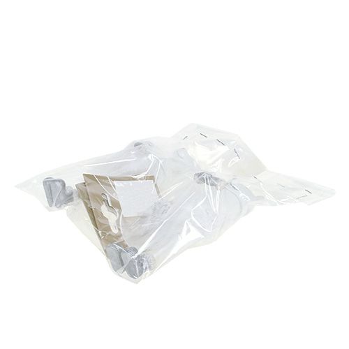 Floristik24 Figura decorativa oso con plumas blanco 12cm 2pcs