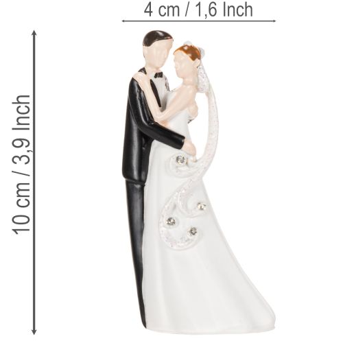 Figura decorativa de una pareja de recién casados, 10,5 cm. | Floristik24.es