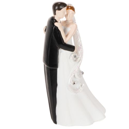 Figura decorativa de una pareja de recién casados, 10,5 cm. | Floristik24.es