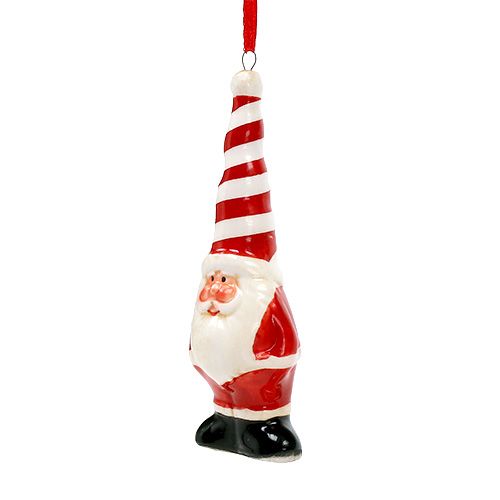 Floristik24 Figura decorativa de cerámica Papá Noel Papá Noel para colgar 11cm 1 pieza