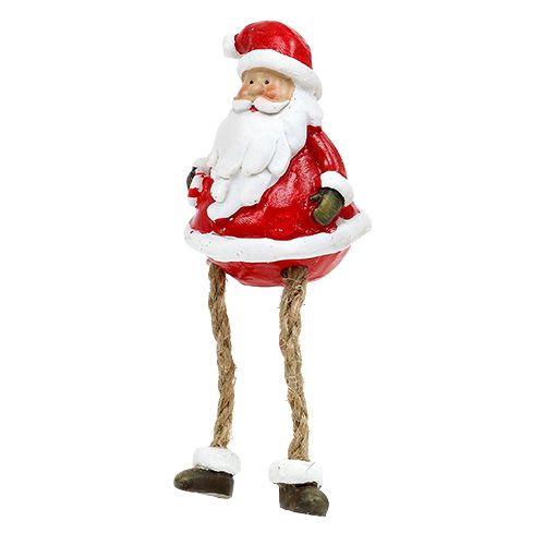 Floristik24 Figura decorativa Papá Noel sentado 6.5cm L10cm 4pcs