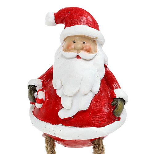 Floristik24 Figura decorativa Papá Noel sentado 6.5cm L10cm 4pcs