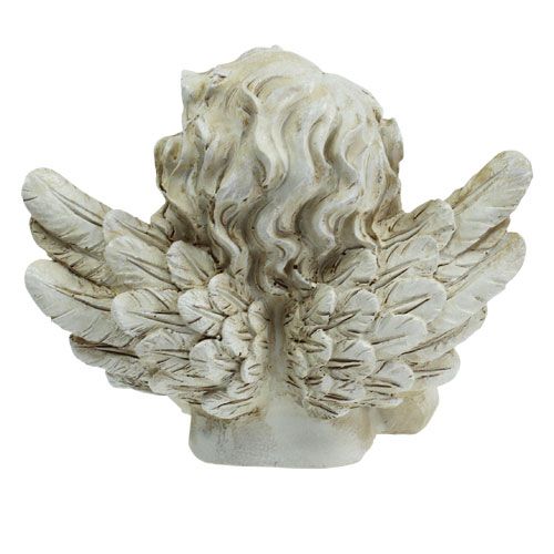 Floristik24 Figura para decorar angel soñando crema 20cm