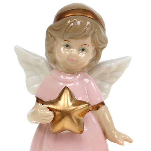 Floristik24 Figura decorativa ángel con candelita 10.5cm