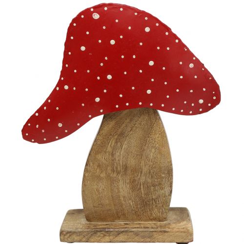 Floristik24 Figura decorativa toadstool nature, rojo 25cm