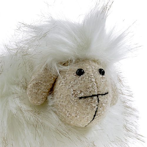 Floristik24 Figura decorativa oveja crema 21cm