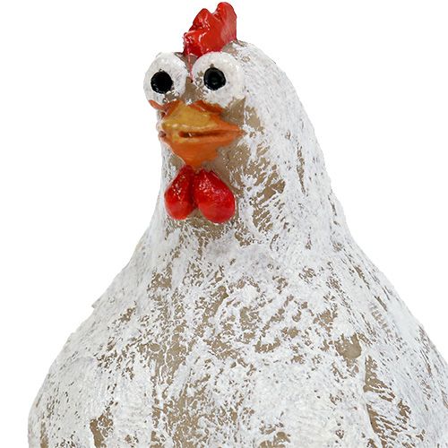 Floristik24 Decoración de la figura pollo y gallo 5,5cm - 6,5cm 6pcs