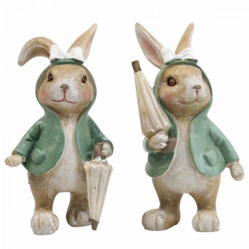 Artículo Figuras decorativas conejo con sombrilla H10.5cm 4pcs