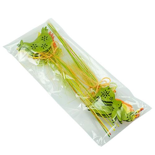 Floristik24 Figuras decorativas sobre palo de madera, coloridas Al 6 cm - 8 cm, 16 piezas