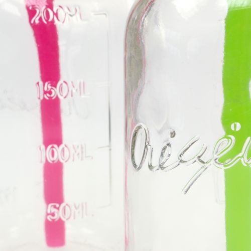 Floristik24 Botellas decorativas con tapa y paja H14,5cm.