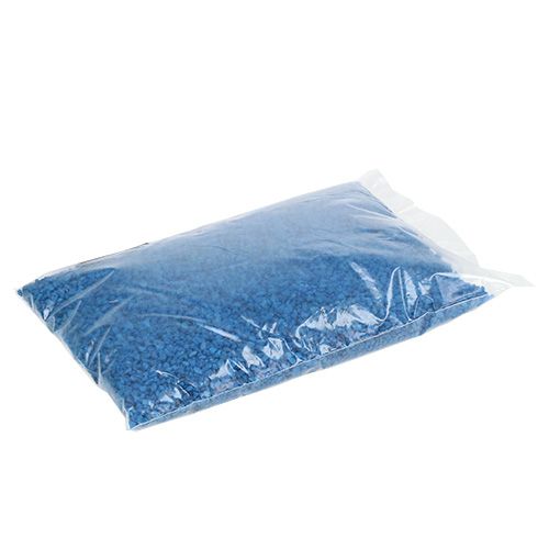 Floristik24 Gránulos decorativos piedras decorativas azul oscuro 2mm - 3mm 2kg