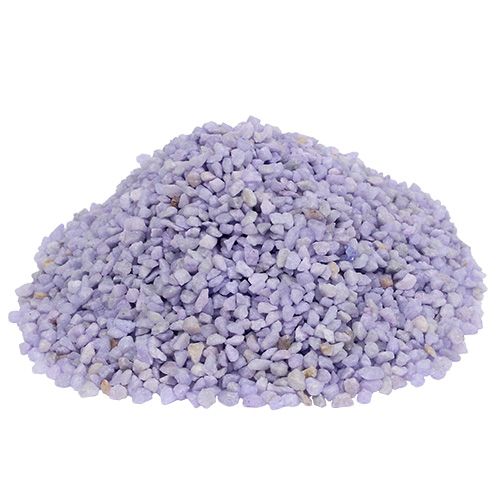 Artículo Granulado decorativo lila piedras decorativas violeta 2mm - 3mm 2kg