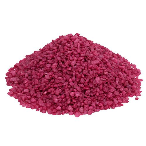 Artículo Granulado decorativo piedras decorativas fucsia 2mm - 3mm 2kg