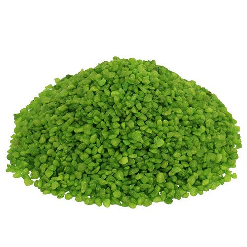 Floristik24 Piedras decorativas granuladas verdes decorativas 2mm - 3mm 2kg