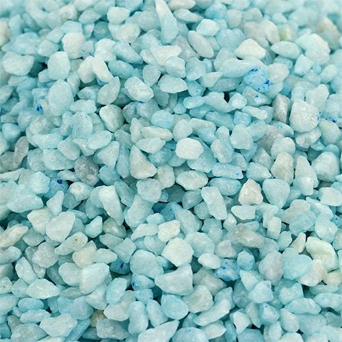 Floristik24 Gránulos decorativos piedras decorativas azul claro 2mm - 3mm 2kg