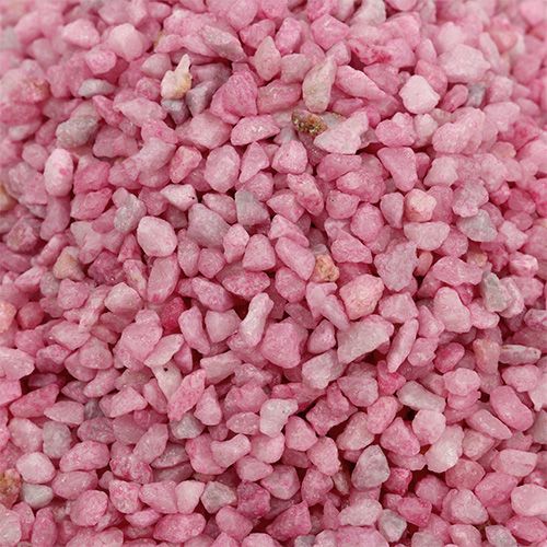 Floristik24 Gránulos decorativos piedras decorativas rosas 2mm - 3mm 2kg