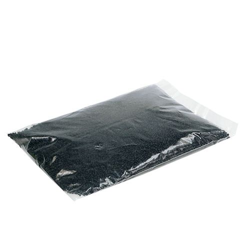 Floristik24 Gránulos decorativos negro 2mm - 3mm 2kg