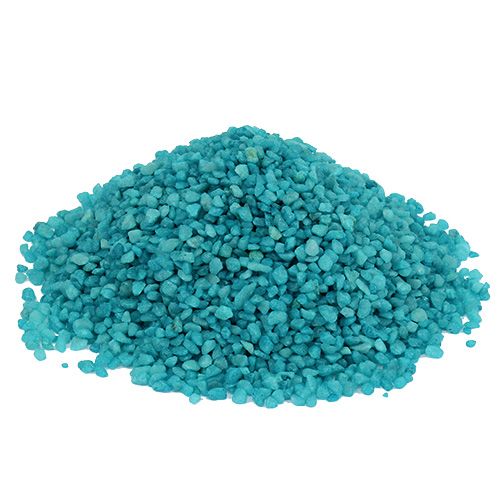 Floristik24 Piedras decorativas granuladas turquesa decorativas 2mm - 3mm 2kg