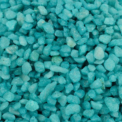 Floristik24 Piedras decorativas granuladas turquesa decorativas 2mm - 3mm 2kg