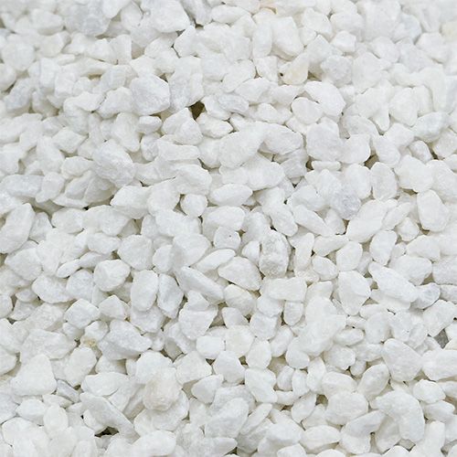 Floristik24 Granulado decorativo piedras decorativas blancas 2mm - 3mm 2kg