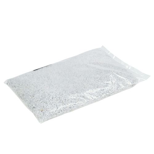 Floristik24 Granulado decorativo piedras decorativas blancas 2mm - 3mm 2kg