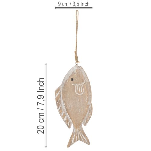 Colgador de madera decorativo para peces, 21 cm, 2 unidades | Floristik24.es