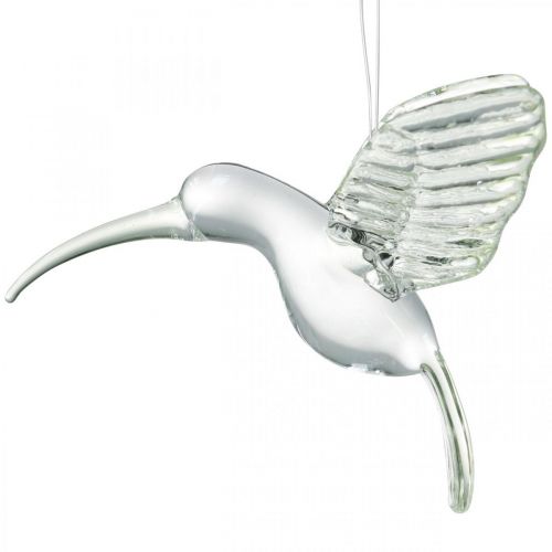 Floristik24 Colibrí de decoración, decoración de cristal, ave del paraíso, colgante de cristal, pájaro de decoración