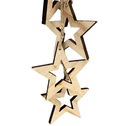 Artículo Colgador de árbol Deco estrella 50cm natural 1ud