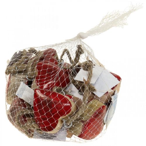 Floristik24 Percha decorativa corazones de madera corazones decorativos rojo Ø5–5.5cm 12 piezas