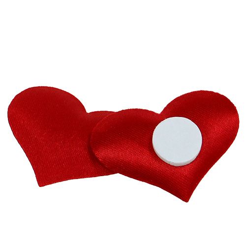 Floristik24 Corazones decorativos rojo 27mm x 32mm 100p