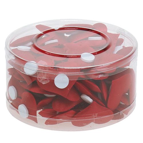 Floristik24 Corazones decorativos rojo 27mm x 32mm 100p