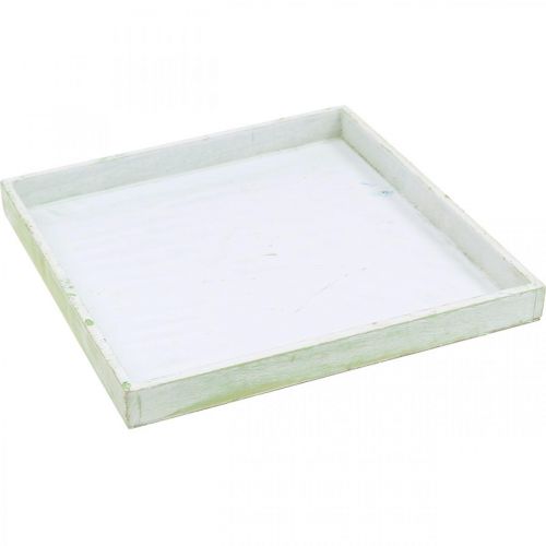 Floristik24 Bandeja para plantas, cuenco de madera, posavasos 30 × 30cm