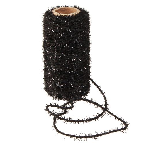 Artículo Cordón decorativo brillo negro beige blanco W1.5mm L25m 2 piezas